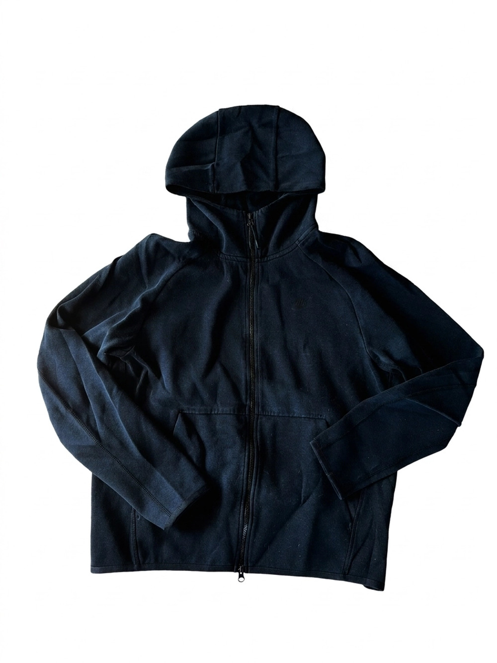 Nike Men's Black Full-Zip Jacket | Size L | Minimalist Design